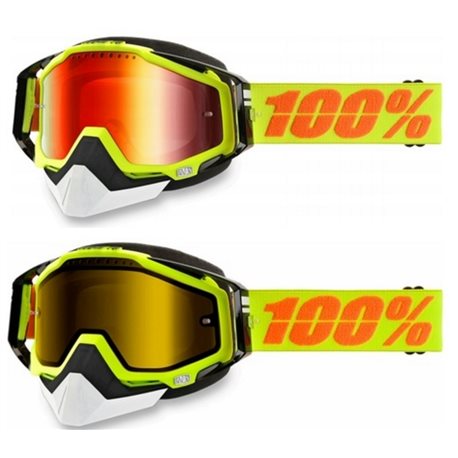 Racecraft Snow Goggle Ski / Snowboard Brille gelb / verspiegelt