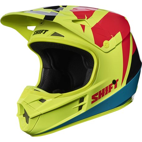 Shift Whit3 Tarmac Helmet Helm Fluo Yellow Neon Gelb