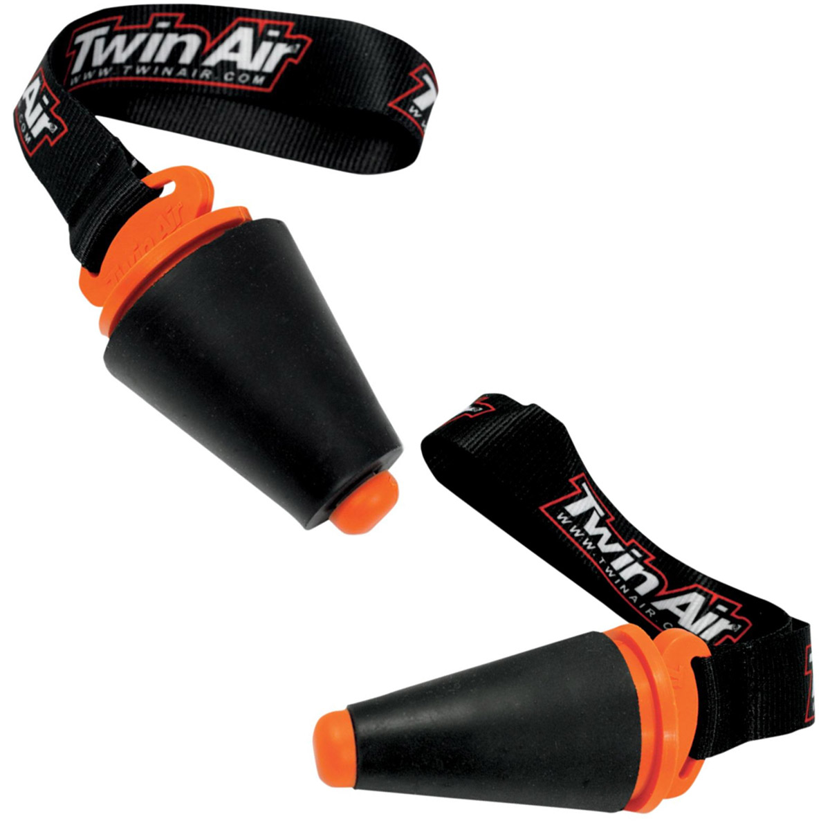 Twin Air Auspuffstopfen Auspuffstöpsel Silencer Plug orange/schw groß 27-50mm 